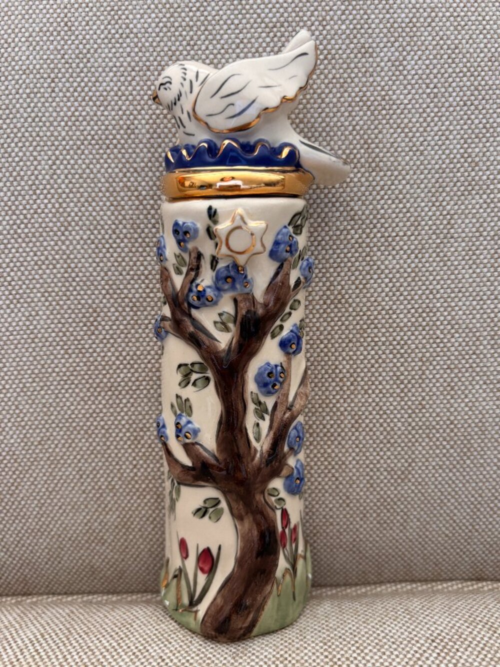 Heather Goldminc Blue Sky Clayworks Mezuzah